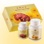 Jia Hor Twin Pack [JH LingZhi + YK Pollen(capsule)]  <br> 佳鹤双宝礼盒 [佳鹤灵芝+勇健花粉(胶囊)] (HALAL)